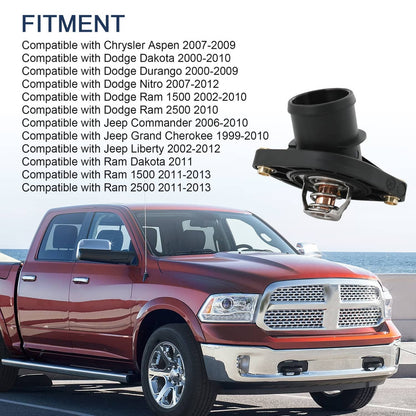 Solidspare 902-3312 Thermostat Housing for Ram Truck 1500 Jeep Liberty Dodge Nitro