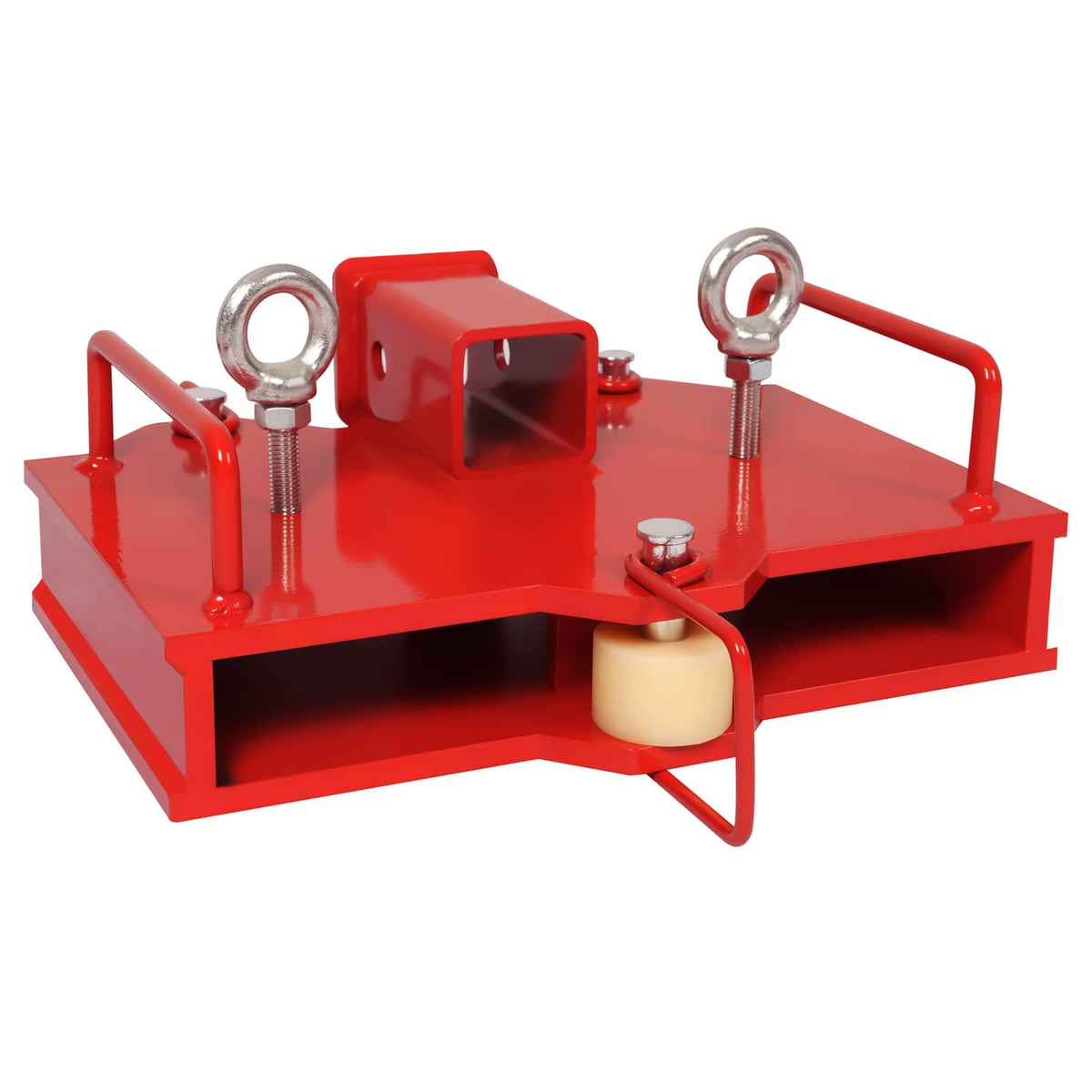 Solidspare Forklift Trailer Hitch Receiver 2'' Tow Hitch Attachments for Dual Pallet Fork