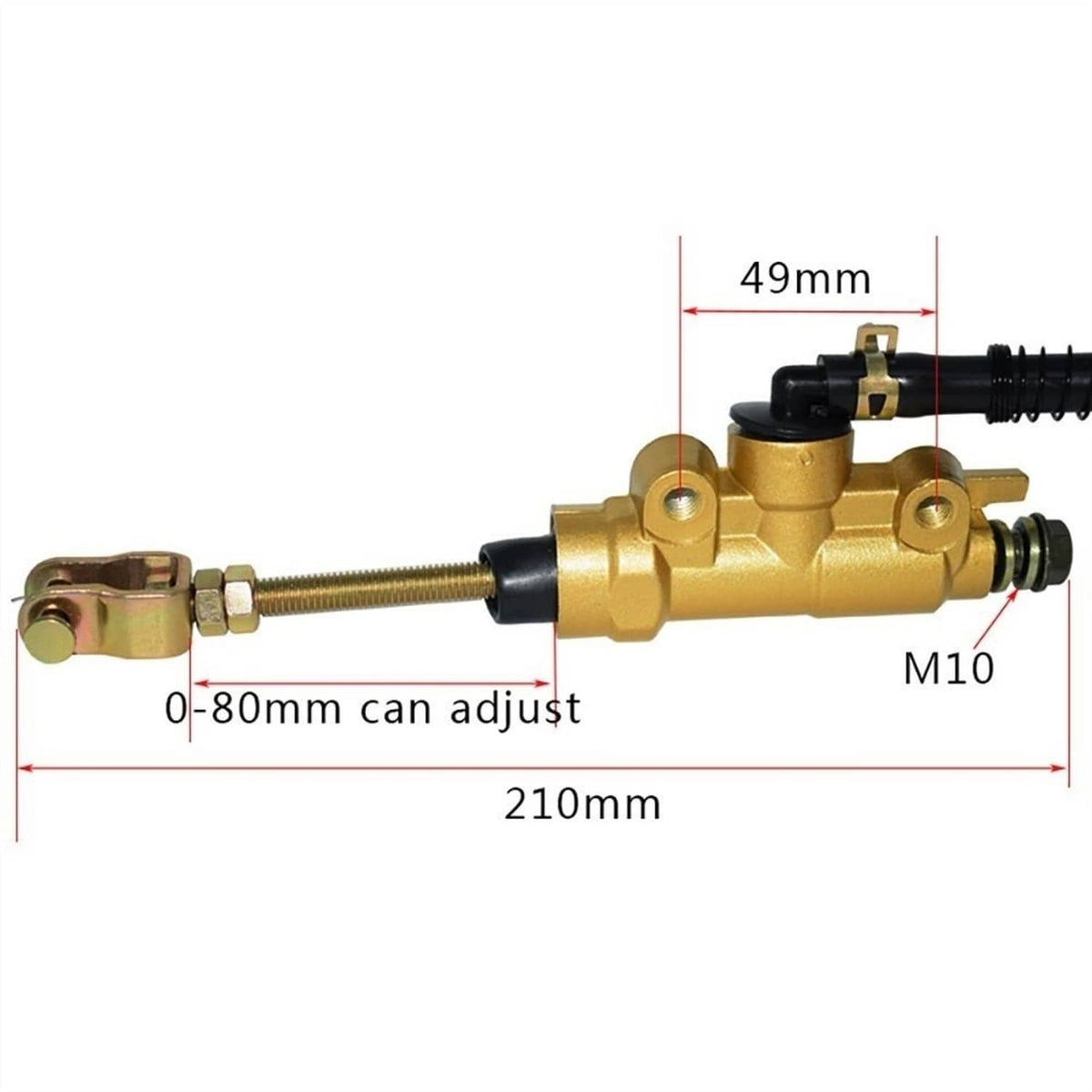 Solidspare Rear Brake Master Cylinder Pump For Suzuki Quadsport 400 LTZ400 2003-2008