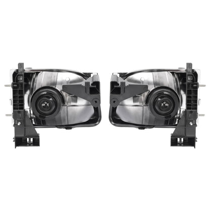 Solid Spare For 2001 2002 2003 2004 Toyota Tacoma White Headlights & Black Corner Light 4Pcs
