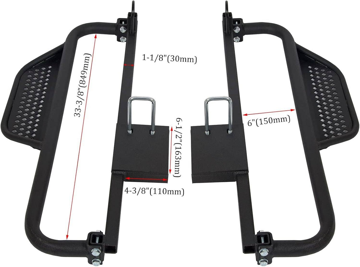 Solidspare Golf Cart Nerf Bars Running Boards Side Step For Electric Club Car DS 2004-2008