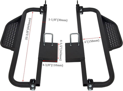Solidspare Golf Cart Nerf Bars Running Boards Side Step For Electric Club Car DS 2004-2008