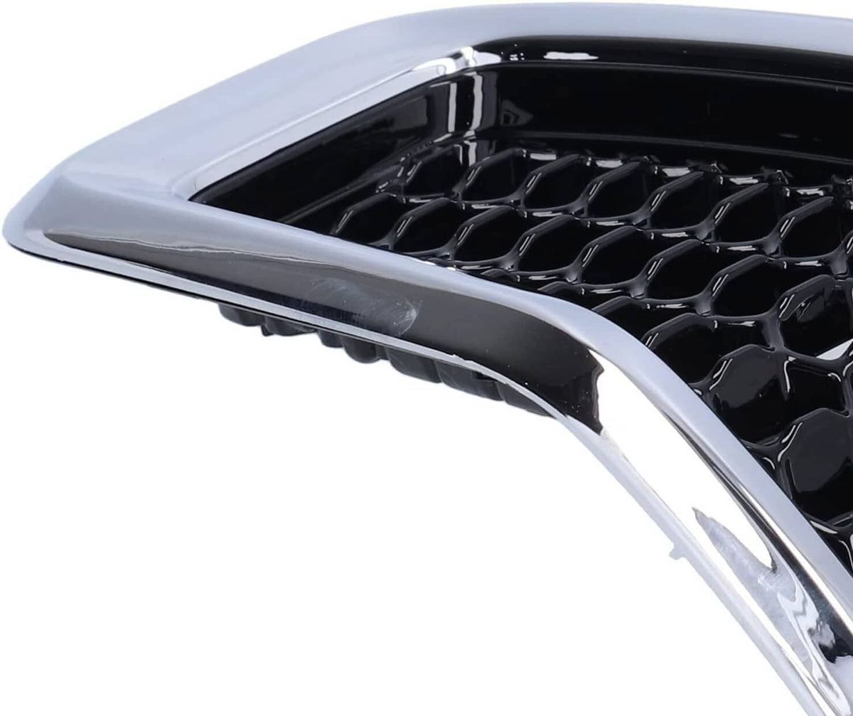 Solidspare 7x Chrome Front Bumper Grille Insert Honeycomb Mesh For 2014-2018 Jeep Cherokee