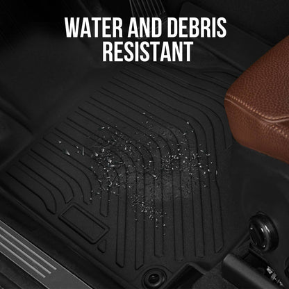 Solidspare 3PCS Floor Mats for 2012-16 Honda CR-V TPE Rubber All Weather 2 Row Floor Liners