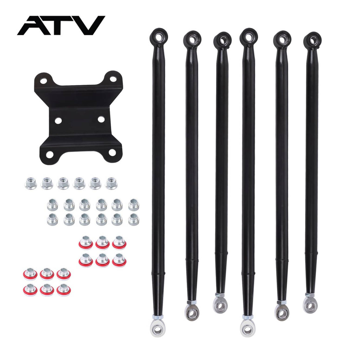 Solidspare Steel Rear Boxed Radius Arms/Rods For Can-Am Maverick X3 72" Turbo/X RC/X 18-22