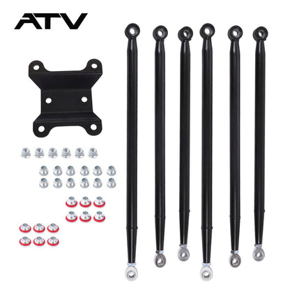 Solidspare Steel Rear Boxed Radius Arms/Rods For Can-Am Maverick X3 72" Turbo/X RC/X 18-22