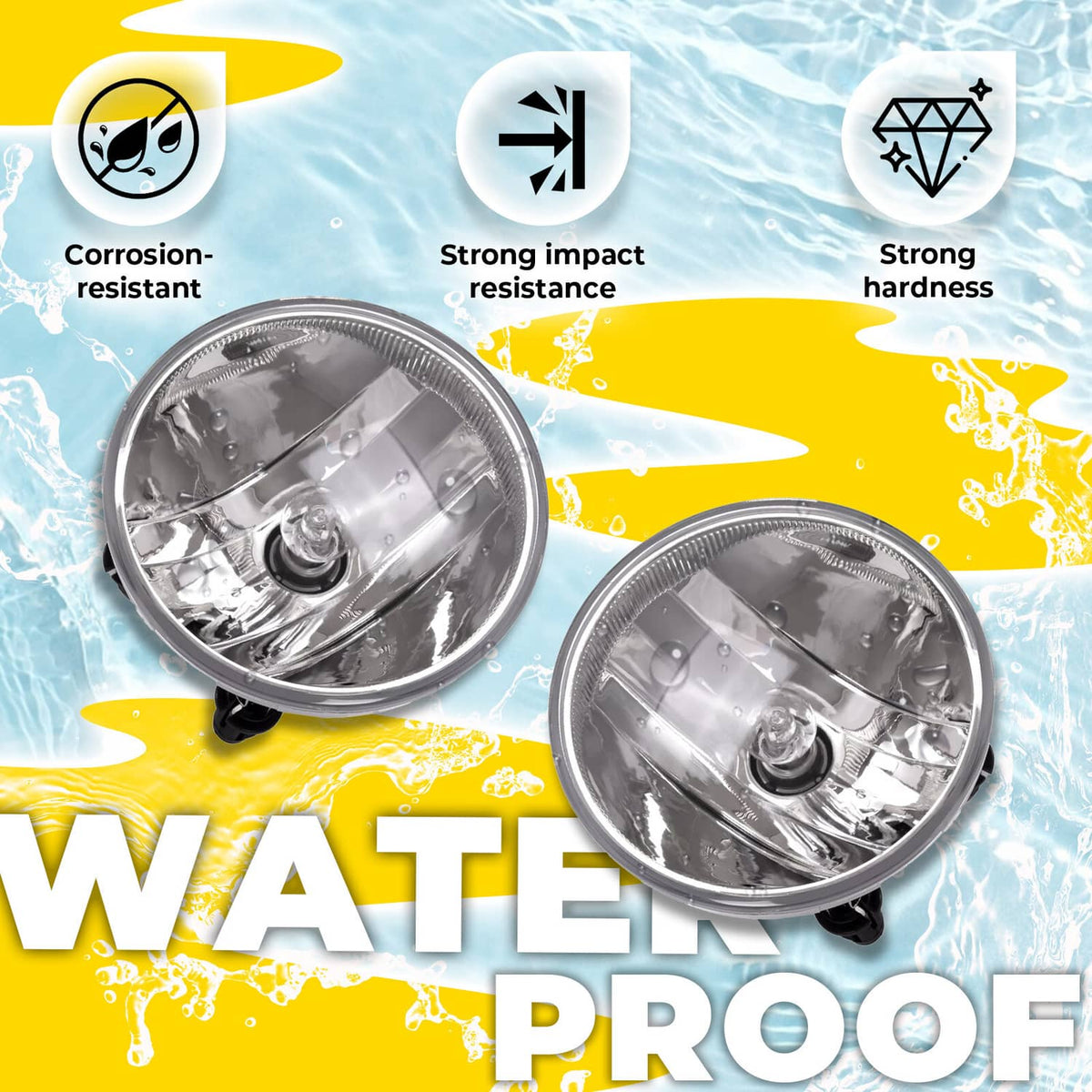 Solid Spare Clear Lens Fog Light Lamps w/Bulbs LH &RH For Chevy Colorado 2007-2022 #15839896