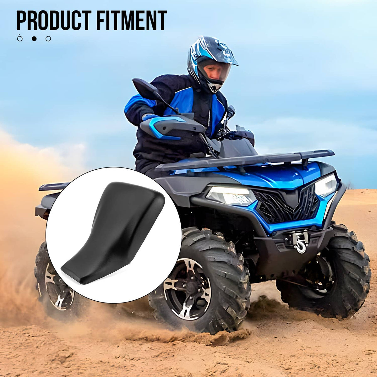 Solidspare Fit for Honda TRX350 FE FM TE TM Rancher 350 Complete Seat Black / 77100-HN5-670