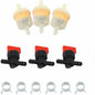 3 KIT 1/4" IN LINE FUEL GAS FILTER SHUT CUT OFF VALVE CLAMP 494768 697947 698183