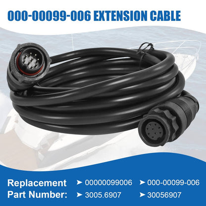 Solidspare 000-00099-006 Extension Cable 9 Pin 10Ft Fit for Lowrance LSS-1 LSS-2 Structure
