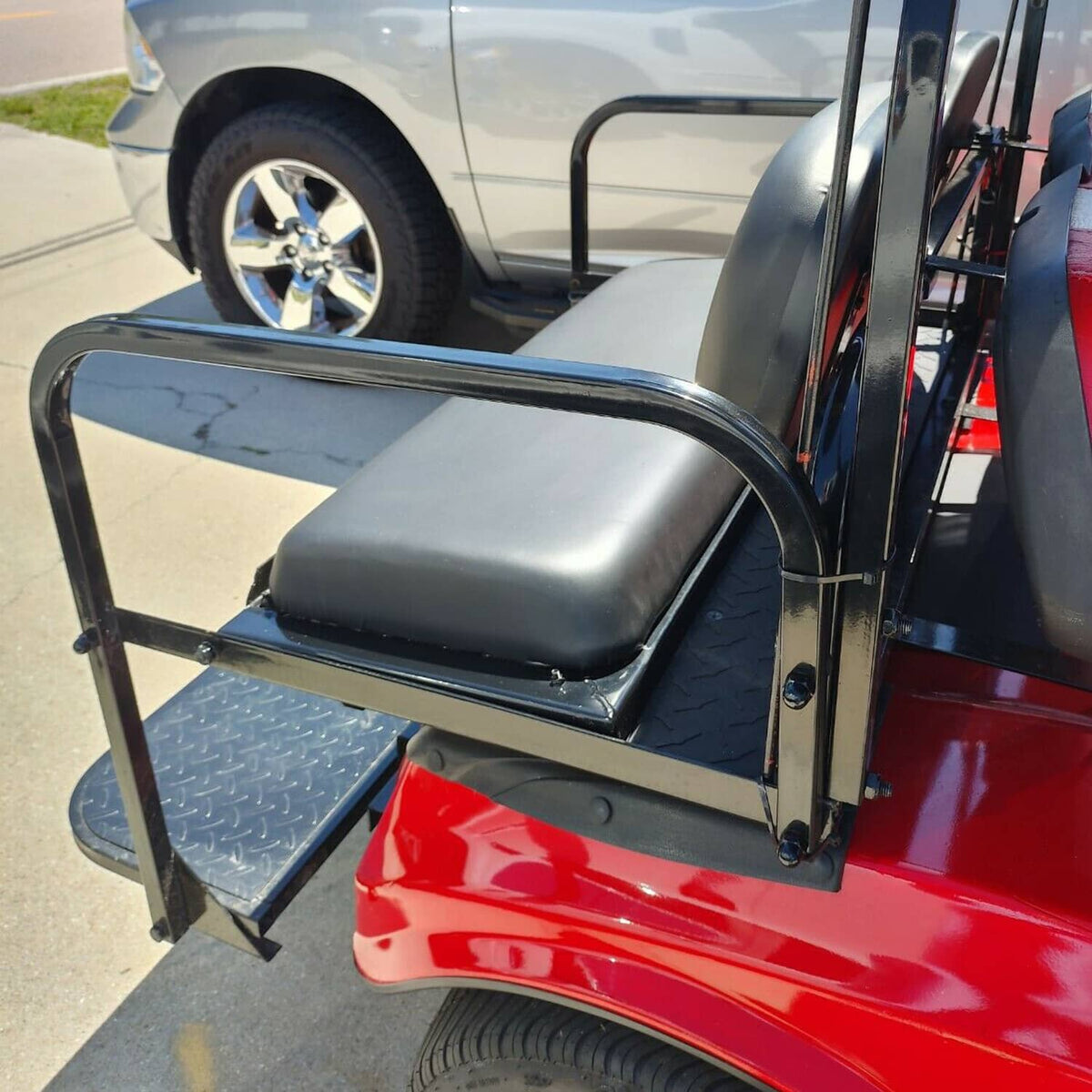 Solidspare For 2000-2013 Club Car DS Golf Cart Flip Folding Rear Seat Kit Back Seat