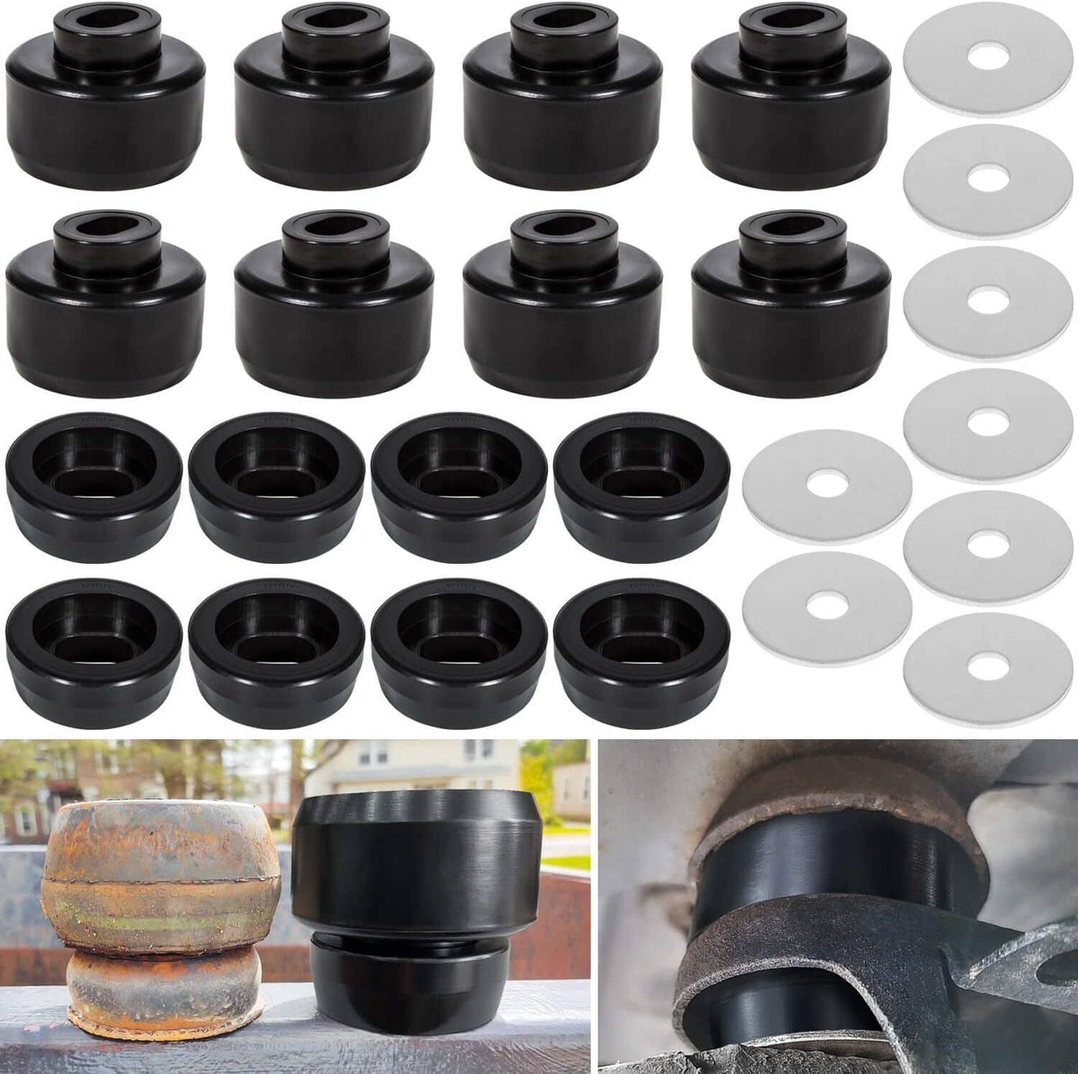 Solidspare Body Cab Mount Bushing Kit For 1999-2014 Chevy Silverado 1500 GMC Sierra 7-141