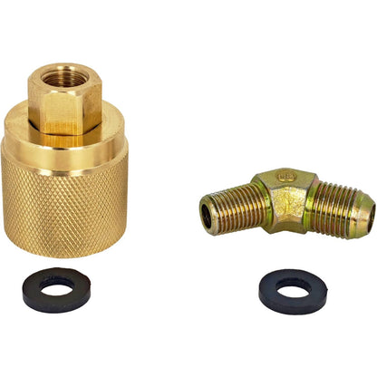 Solid Spare Hose 18" Forklift Propane LPG Female Tank Connector Crimped Spiral 18 inch