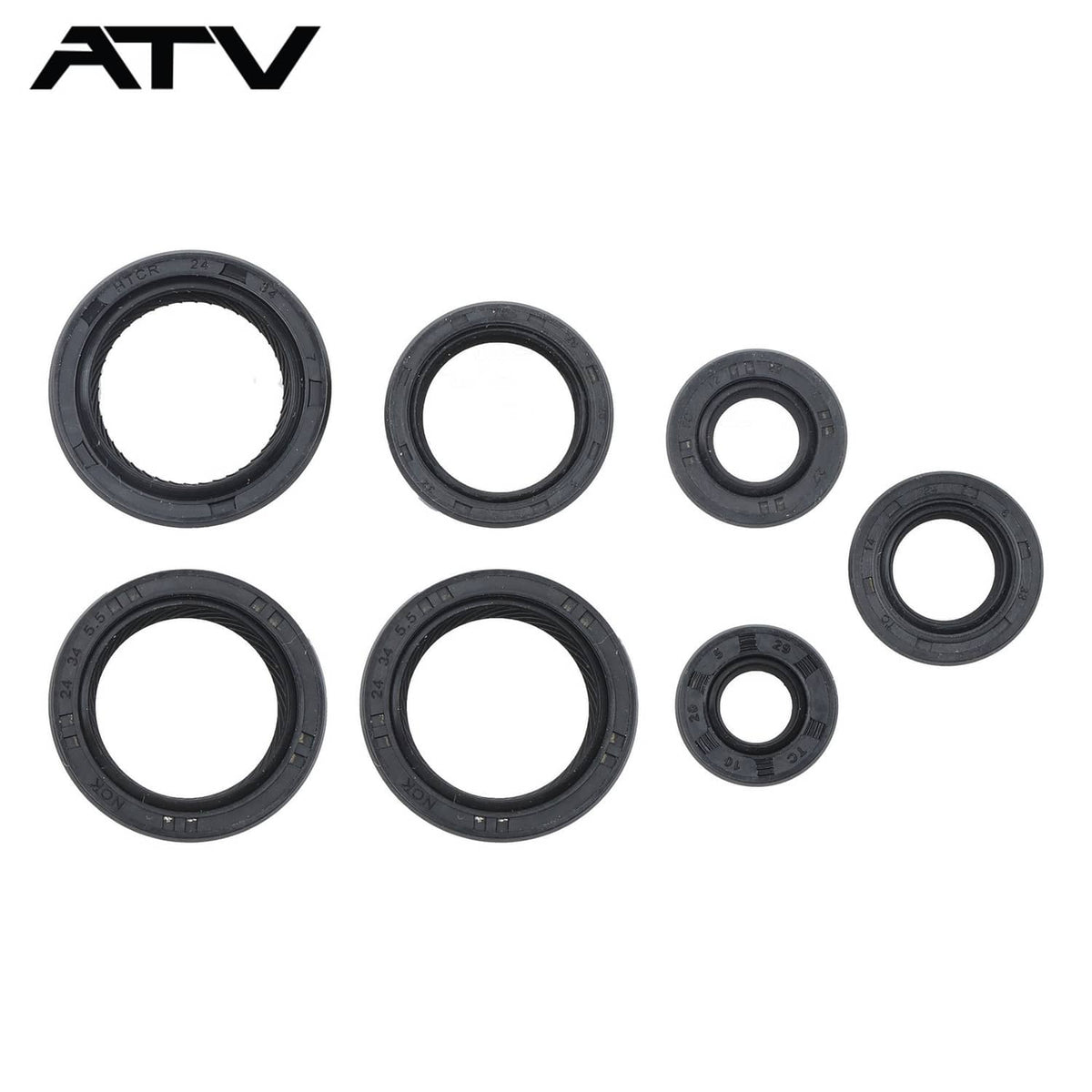 Solidspare Intake&Exhaust Valve Seals Cylinder Head Overhaul Kit For Honda Recon250 2x4
