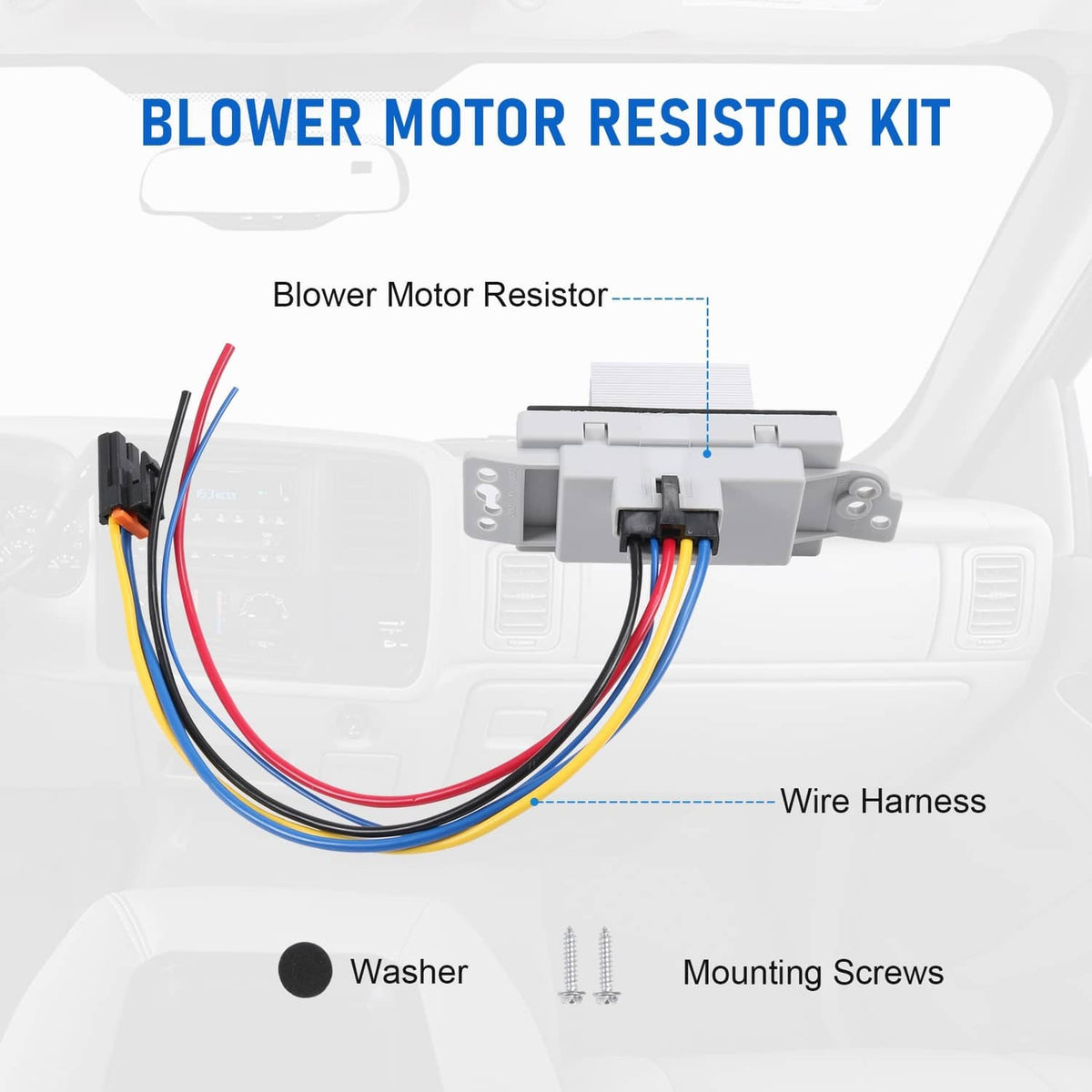 Solidspare A/C Blower Motor Resistor For 2000-2013 Chevy Impala 2014-2016 Impala Limited