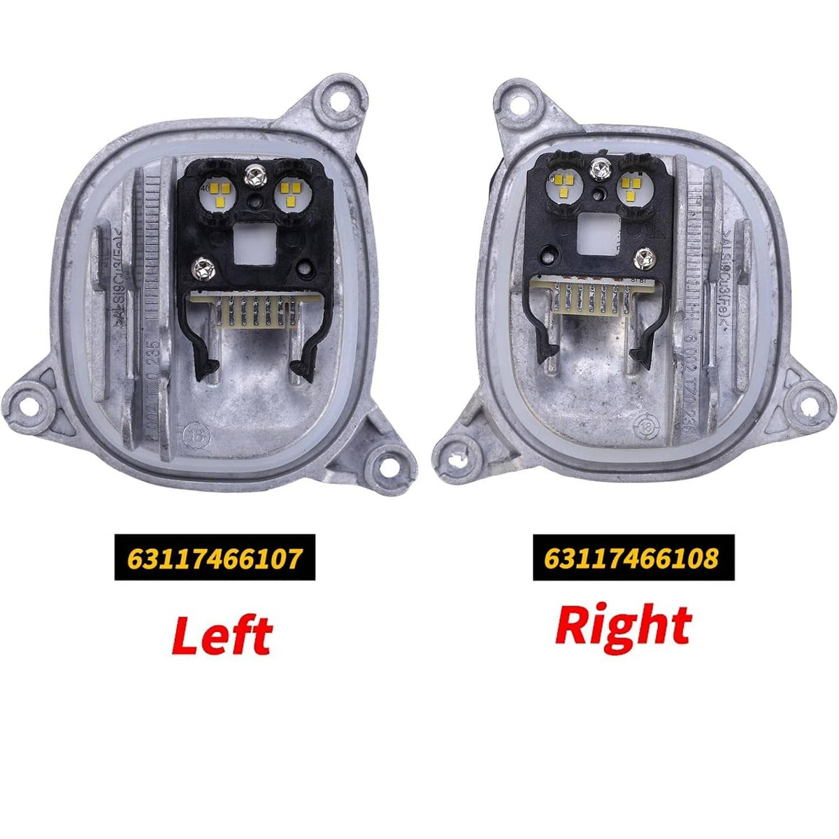 Solid Spare L+R DRL LED MODULE Lemon 63117466107 63117466108 For BMW G01 X3 G02 X4 18-21