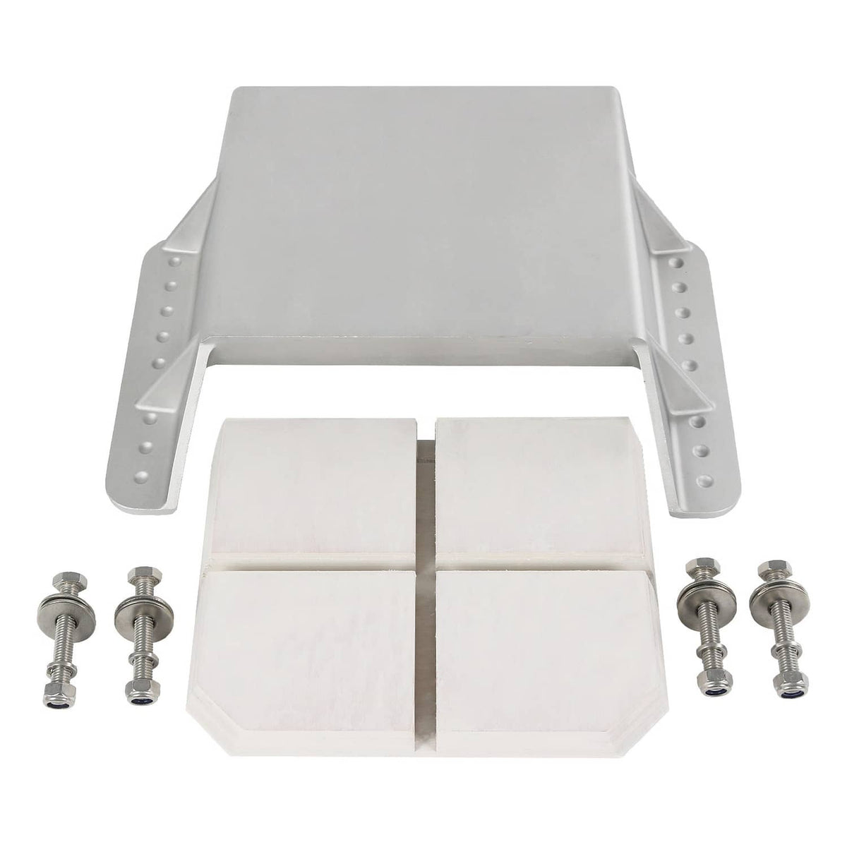 Solidspare MJ-1-DP Jack Plate 4'' Setback Small Engine Jack Plate for Outboard Up to 35HP