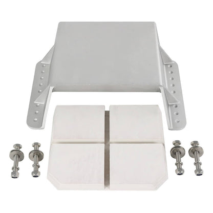 Solidspare MJ-1-DP Jack Plate 4'' Setback Small Engine Jack Plate for Outboard Up to 35HP