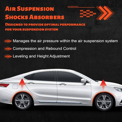 Solidspare Front Air Suspension Shock Struts w/ADS Set For Mercedes W166 X166 GL450 GLS550