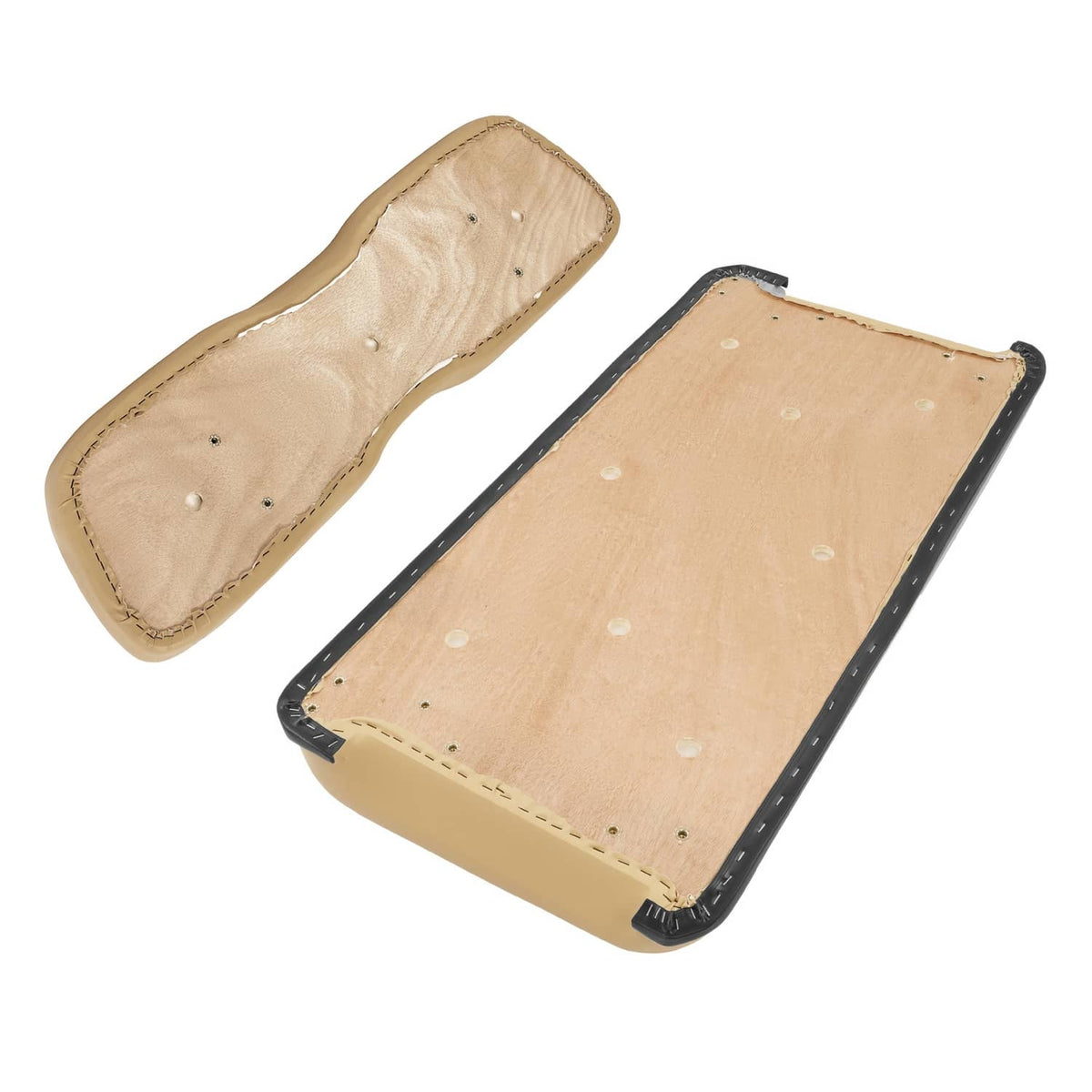 Solidspare Front Seat Assembly Bottom&Back Cushion For Club Car DS 2000.5-UP Tan Golf Cart