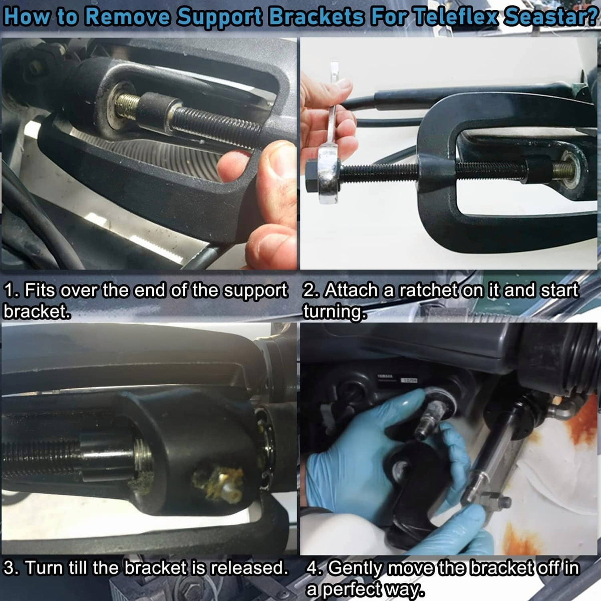 Solidspare New Hydraulic Steering Support Bracket Puller Removal Tool HS5157 For Seastar