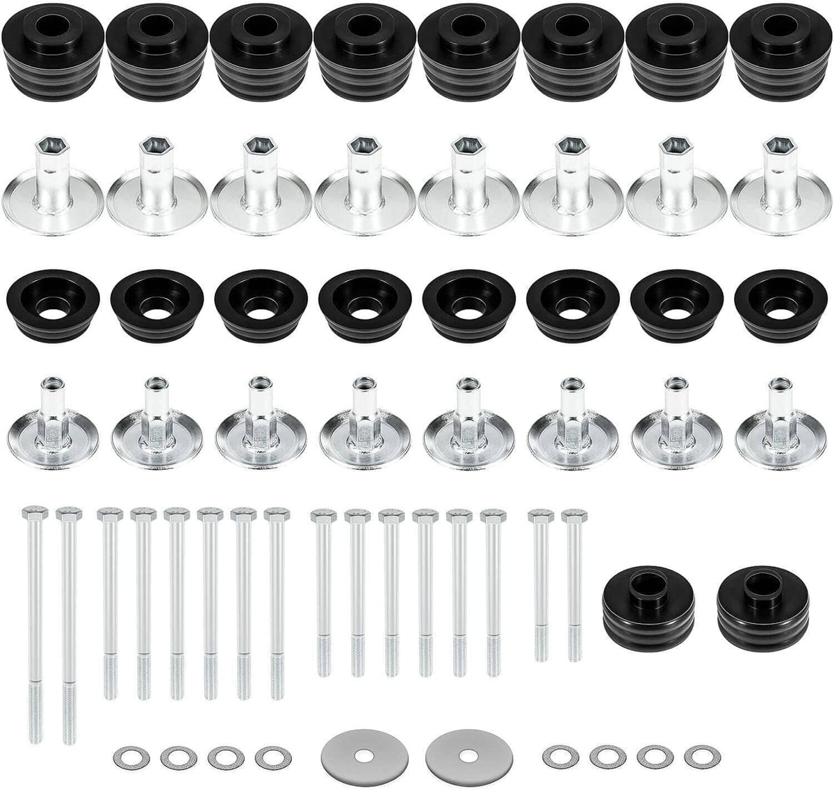 Solidspare Body Cab Mount Bushing Kit For Ford F250/350 Super Duty 2/4WD 2008-16 KF04060BK