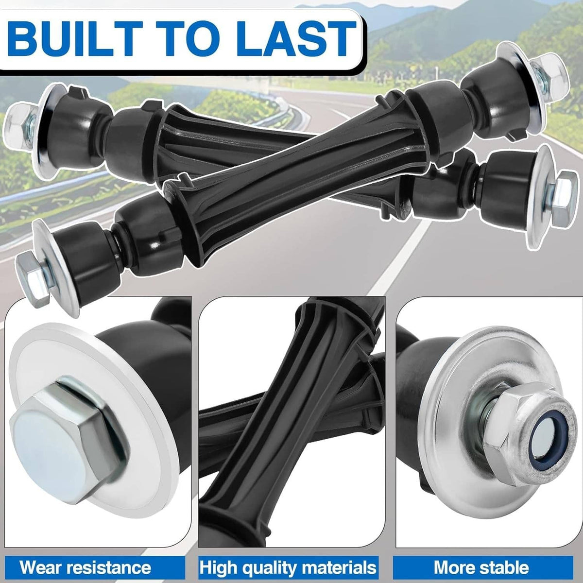 Solidspare For 16-18 GMC Sierra 1500 Yukon Front Sway Bar Control Arm & Ball Joint Tie Rod
