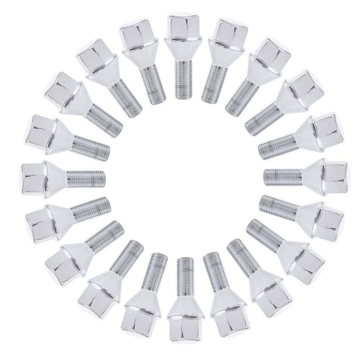 Solidspare 20PCS 12x1.25 Wheel Lug Nuts For Jeep Cherokee Compass Dodge Dart Chrysler 200