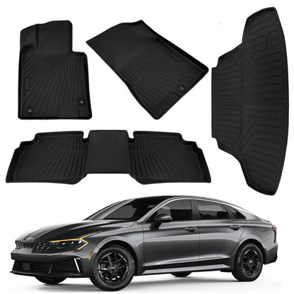 Solidspare Floor Mats & Cargo Liner Set Fit For Hyundai Sonata 2020 2021 2022 2023 2024
