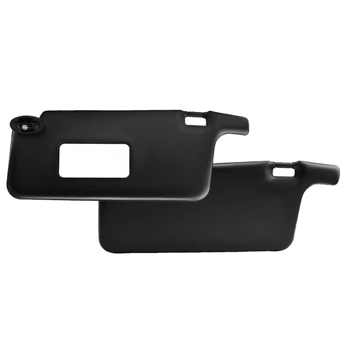 Solidspare New For Honda Civic 1996-2001 Black Sun Visors Left Driver & Right Passenger Fit