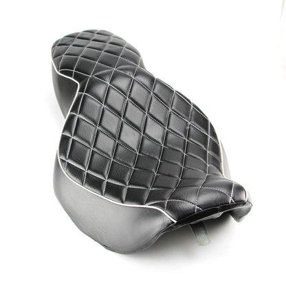 Solidspare Two-up Driver Passenger Seat Black Cushion Fits For Harley Road King 97-07