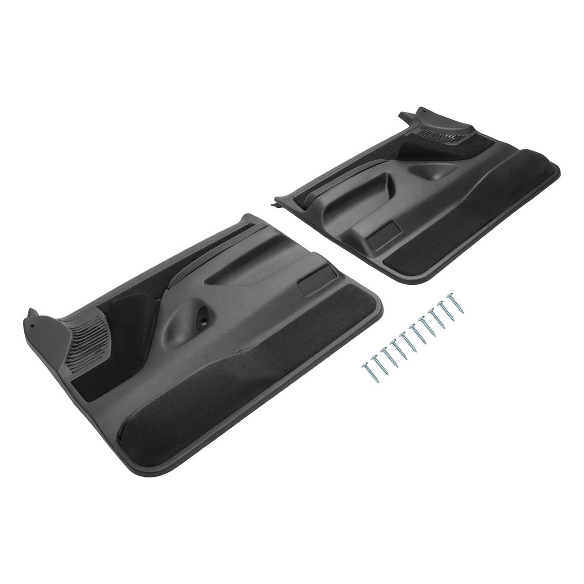 Solid Spare Inner Door Panels For Ford F150 F250 F350 92-97 /Bronco 92-96 Pair Black