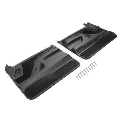 Solid Spare Inner Door Panels For Ford F150 F250 F350 92-97 /Bronco 92-96 Pair Black