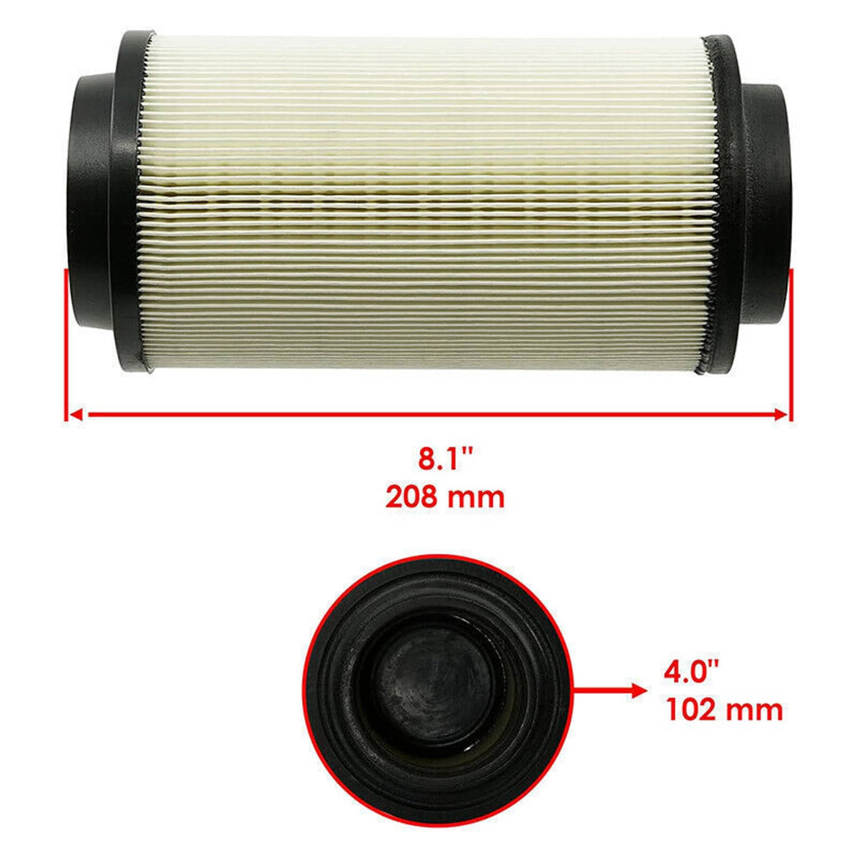 Solidspare Air Filter w/Prefilter Intake Air Sleeve For 2000-2013 Polaris Sportsman 500