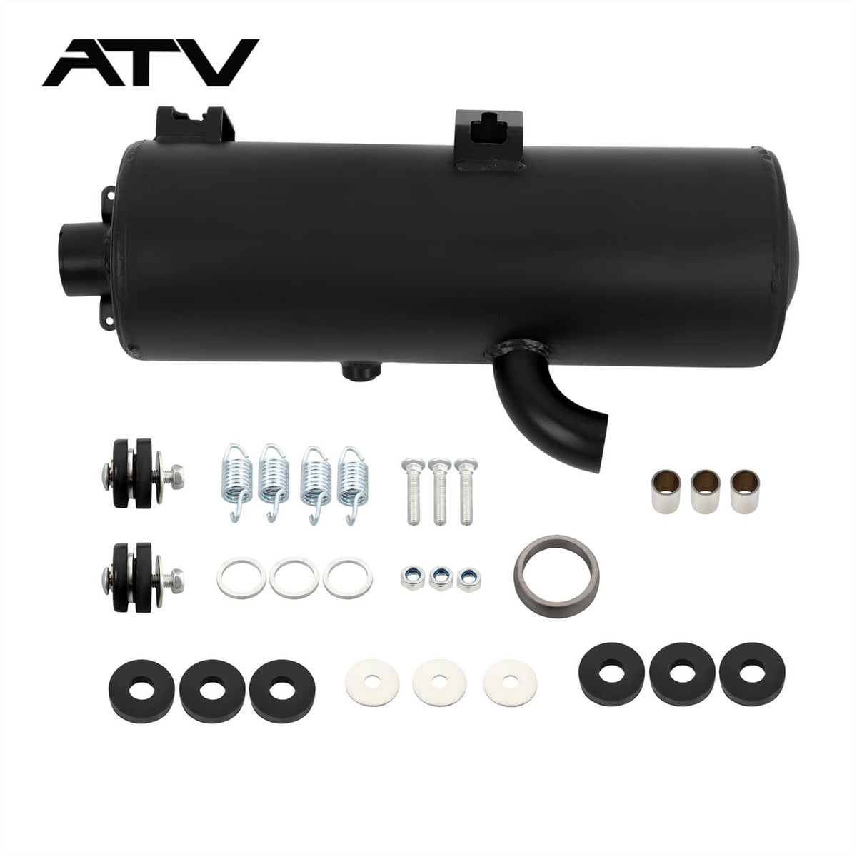 Solidspare For Polaris Sportsman 500 4X4 1996-2001 Exhaust Muffler & Gasket Kit 1260715-029