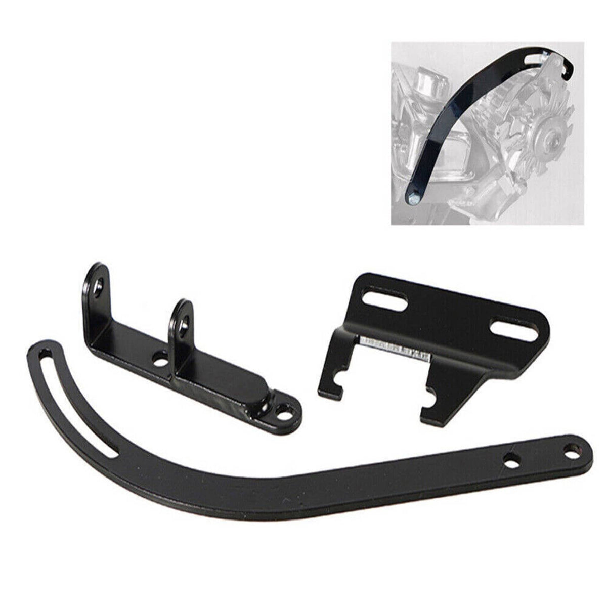 Solidspare Short Water Pump Small Block Alternator Bracket For Chevy SWP SBC 283 305 327