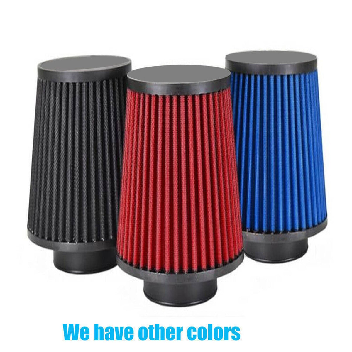 Solidspare New 4'' 102mm Long High Flow Inlet Cone Dry Filter Cold Air Intake Replacement