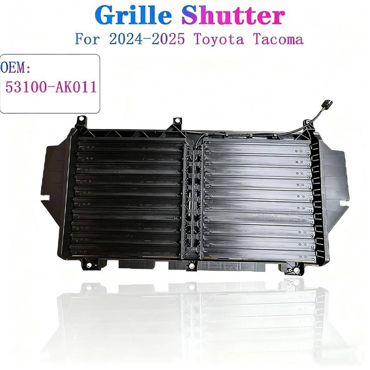 Solidspare Grille Shutter Active Air Grill Louver w/ Motor For 2024-26 Toyota Tacoma Grille