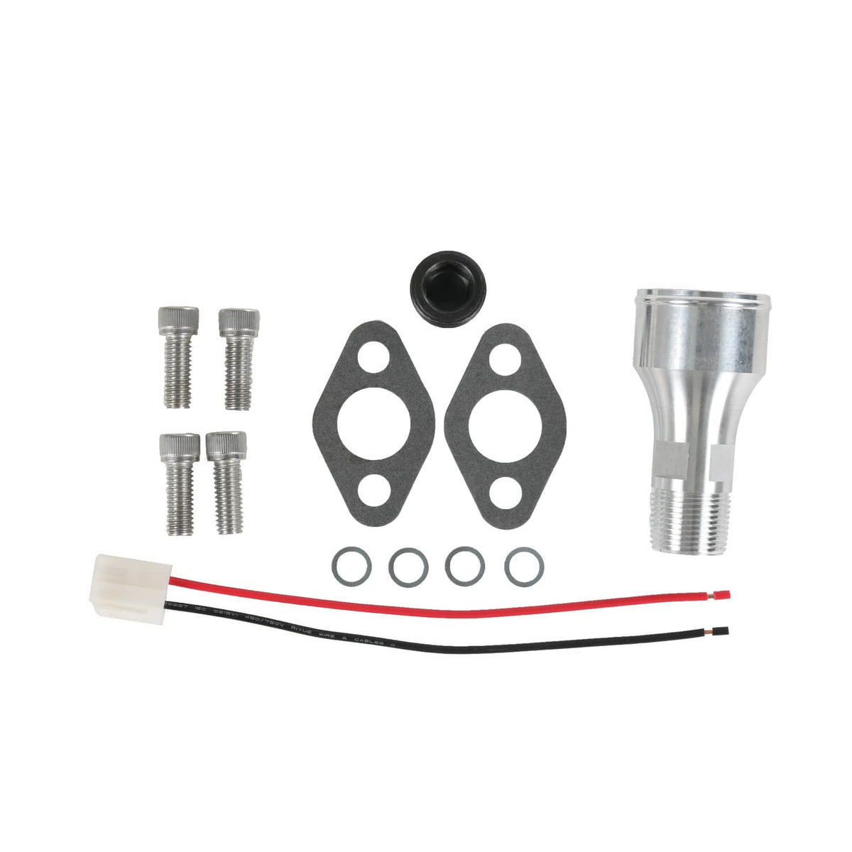 Solidspare Chrome High Flow Electric Water Pump for SBC Small Block Chevy 283 327 350 400