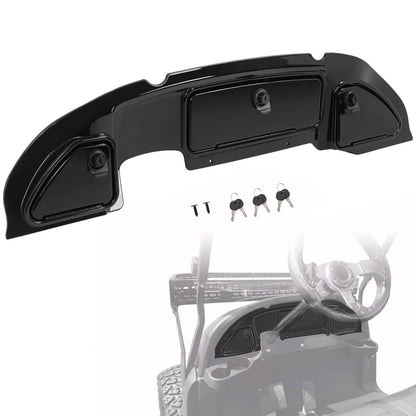 Solidspare For Club Car Precedent 2004-08.5 Golf Cart Dash Kit Dashboard W/Lock Gloss Black
