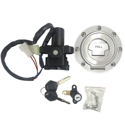 Solidspare Ignition Switch Gas Cap Seat Lock Key Set for Yamaha MT03 YZF R6 2003-2005