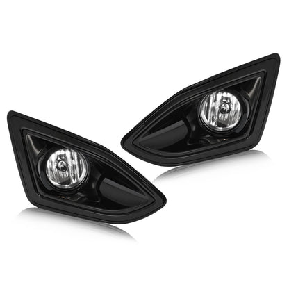 Solid Spare Bumper Fog Lights Lamps W/Harness Switch For Ford Edge 2015-2018 Halogen