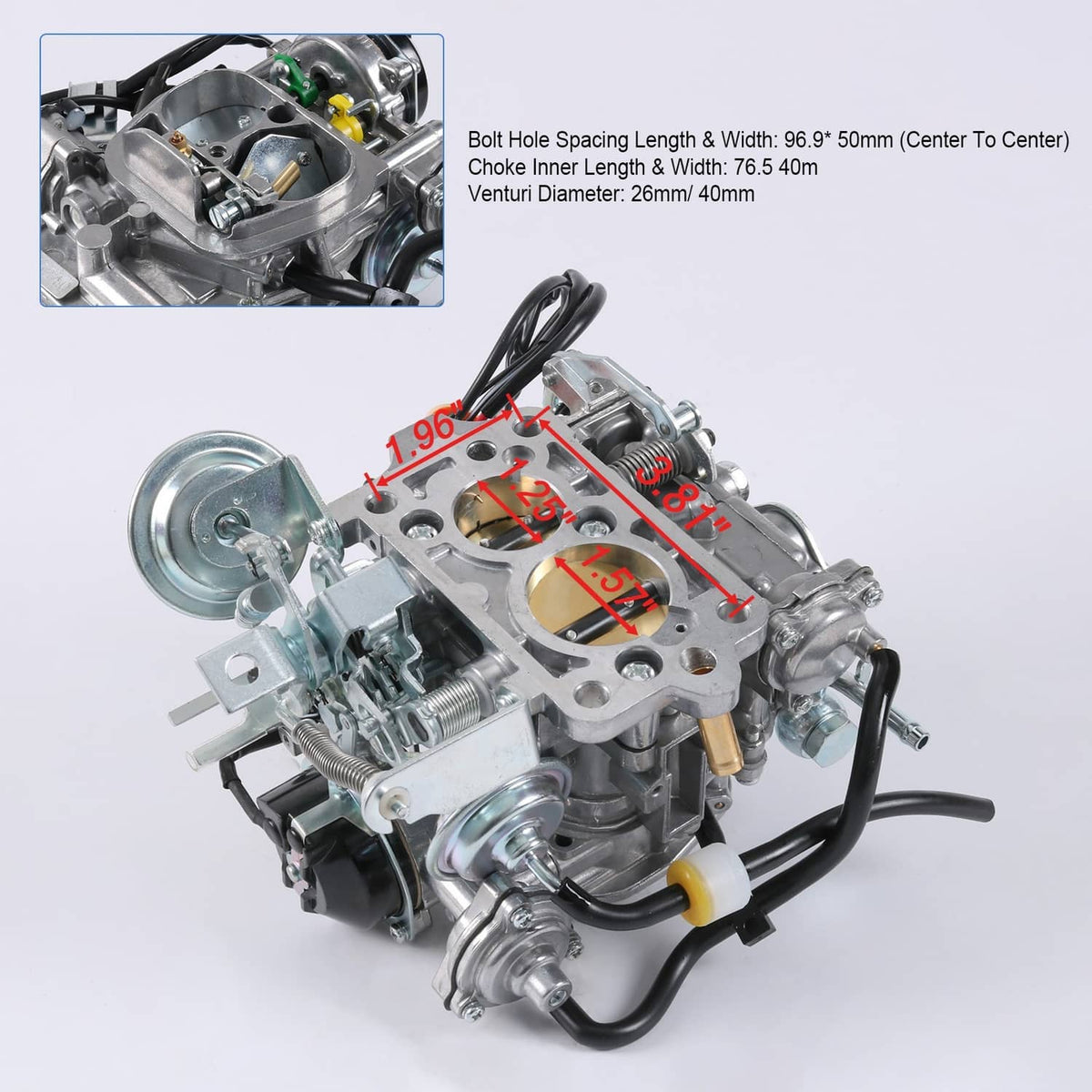 Solidspare 22R Engine Carburetor Carb For 1981-1995 Toyota Pickup 21100-35520 L4 L6 V6