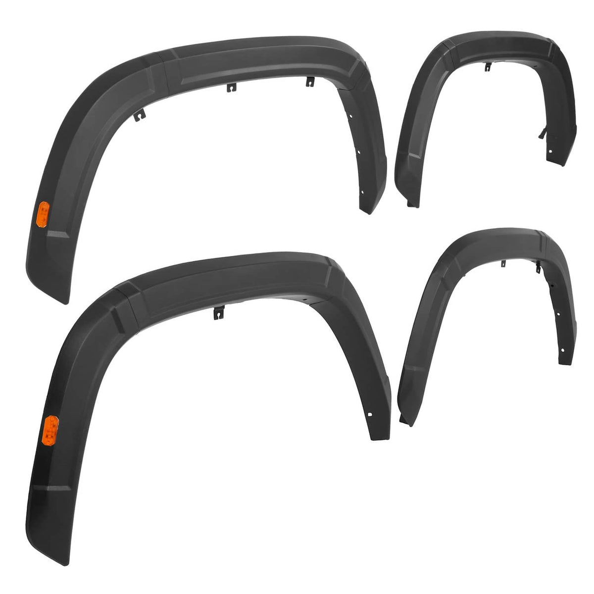 Solid Spare Set of 4 Fender Flares Kit Wheel Arch Trim For 2022-2025 Toyota Tundra TRD PRO