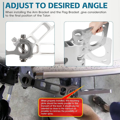 Solid Spare 1810303 Talon Sandwich Adapter Bracket Heavy Duty Talon Mount for Starboard