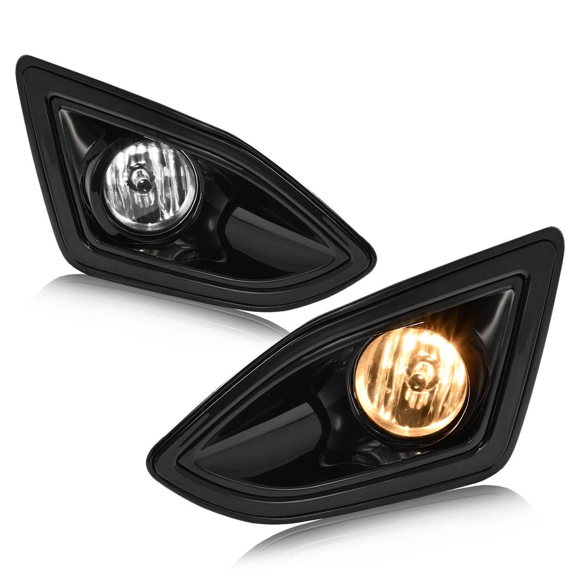 Solid Spare Bumper Fog Lights Lamps W/Harness Switch For Ford Edge 2015-2018 Halogen