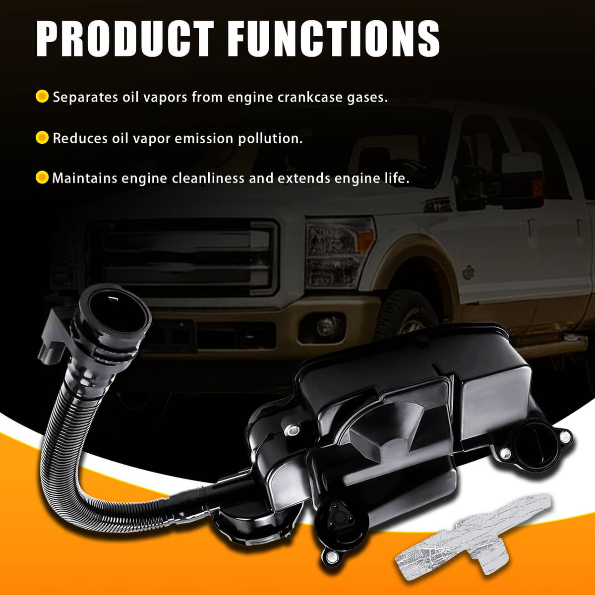 Solidspare New Oil Separator Assembly for 11-16 Ford F250 F350 Super Duty 6.7L DC3Z-6A785-C