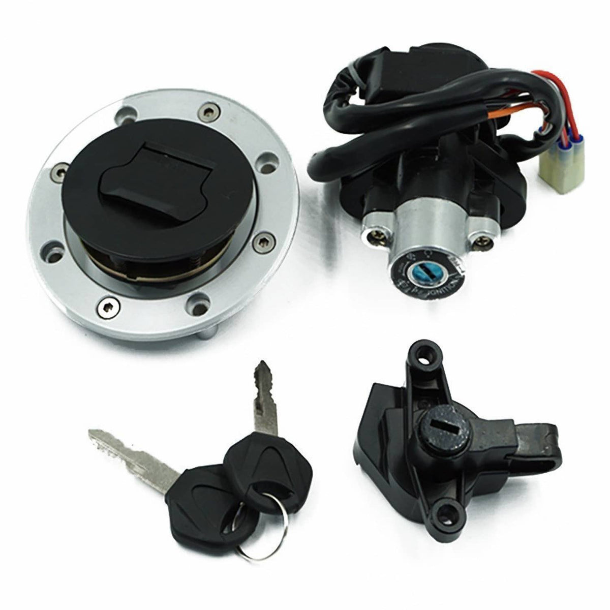 Solidspare Ignition Switch Fuel Gas Cap for Suzuki Bandit 1200 GSF1200 GSF600