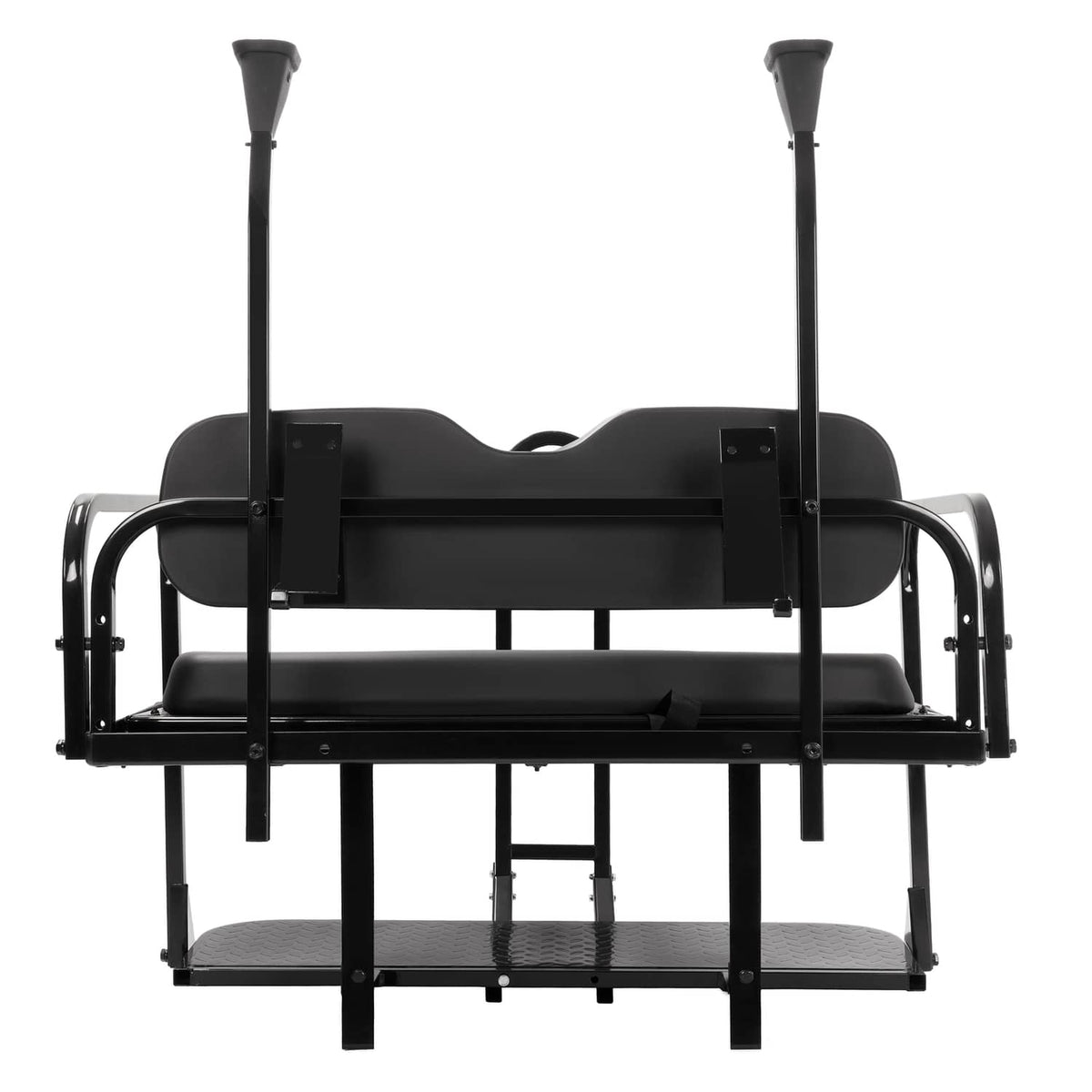 Solidspare Rear Flip Seat Back Seat Kit For Club Car PRECEDENT/TEMPO Golf Cart w/ Grab Bar