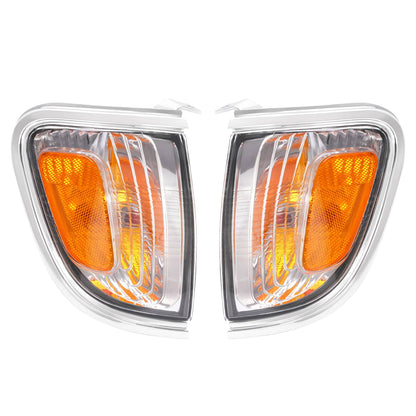 Solid Spare Pair Headlights Corner Signal Lights Lamp w/All Bulbs For Toyota Tacoma 2001-04